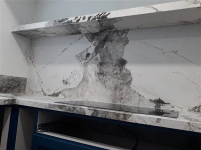Seomra Folctha Marmar Backsplash i Singeapór